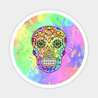 TRIPPY Sugar Skull Portrait Magnet